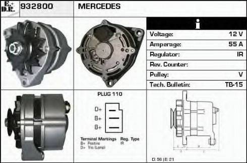 EDR 932800 - Alternator autospares.lv