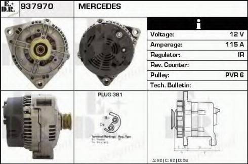 EDR 937970 - Alternator autospares.lv