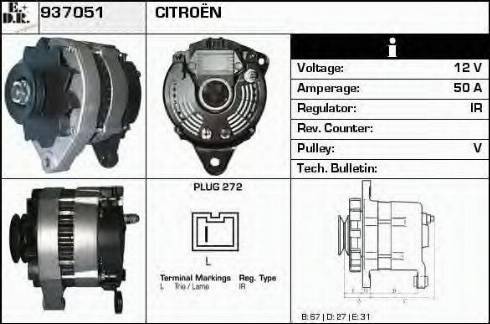 EDR 937051 - Alternator autospares.lv