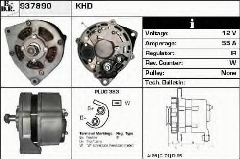 EDR 937890 - Alternator autospares.lv