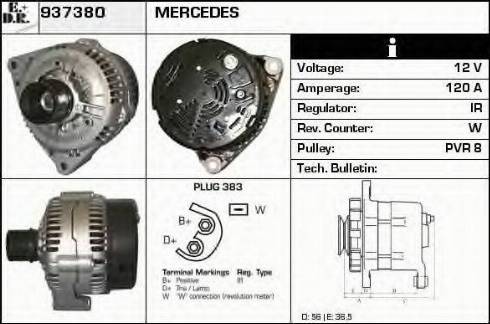 EDR 937380 - Alternator autospares.lv