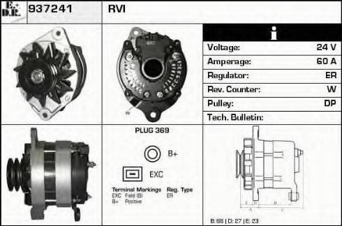 EDR 937241 - Alternator autospares.lv