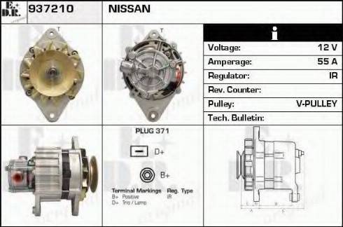 EDR 937210 - Alternator autospares.lv