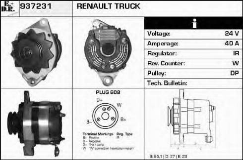 EDR 937231 - Alternator autospares.lv