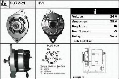 EDR 937221 - Alternator autospares.lv