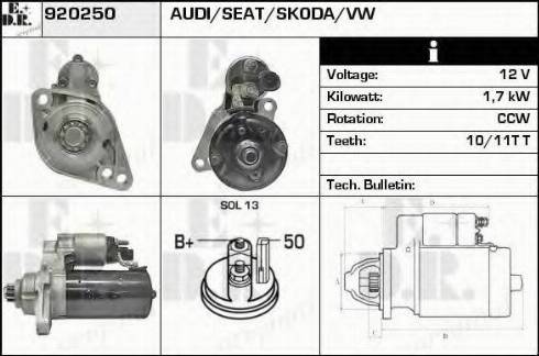 EDR 920250 - Starter autospares.lv