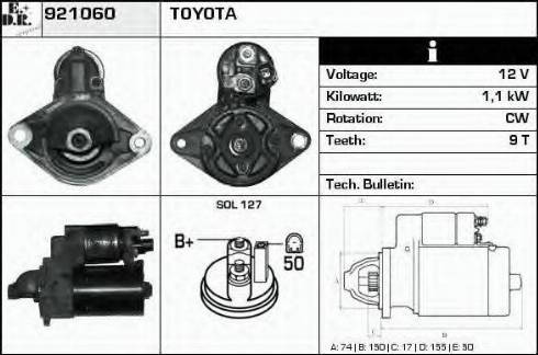 EDR 921060 - Starter autospares.lv