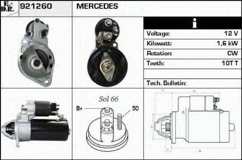 EDR 921260 - Starter autospares.lv