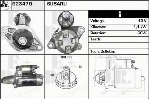 EDR 923470 - Starter autospares.lv