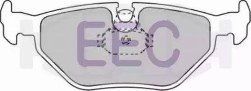 EEC BRP0942 - Brake Pad Set, disc brake autospares.lv