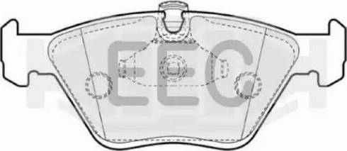 EEC BRP0953 - Brake Pad Set, disc brake autospares.lv