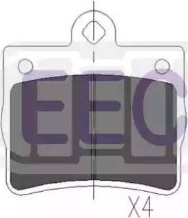 EEC BRP0967 - Brake Pad Set, disc brake autospares.lv