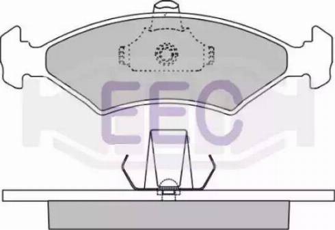 EEC BRP0909 - Brake Pad Set, disc brake autospares.lv