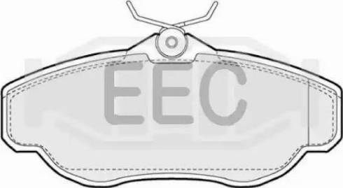 EEC BRP0904 - Brake Pad Set, disc brake autospares.lv