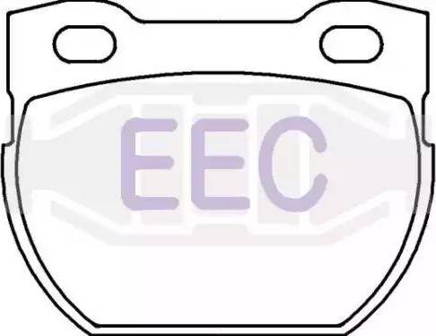 EEC BRP0907 - Brake Pad Set, disc brake autospares.lv