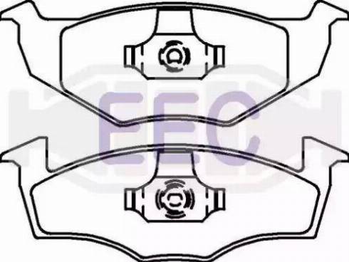 EEC BRP0911 - Brake Pad Set, disc brake autospares.lv