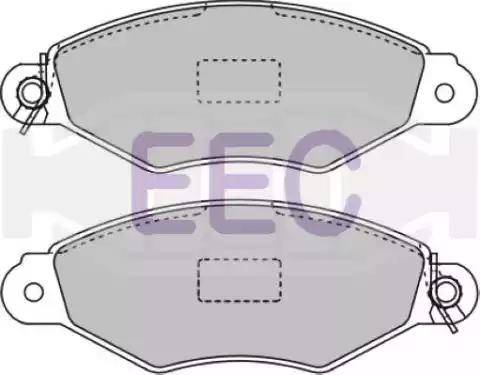 EEC BRP0976 - Brake Pad Set, disc brake autospares.lv