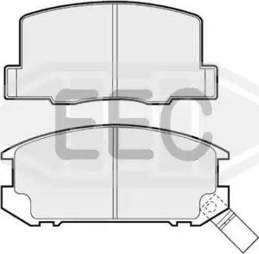EEC BRP0499 - Brake Pad Set, disc brake autospares.lv