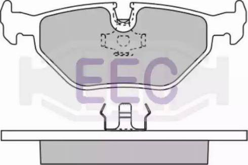 EEC BRP0590 - Brake Pad Set, disc brake autospares.lv