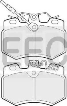 EEC BRP0513 - Brake Pad Set, disc brake autospares.lv