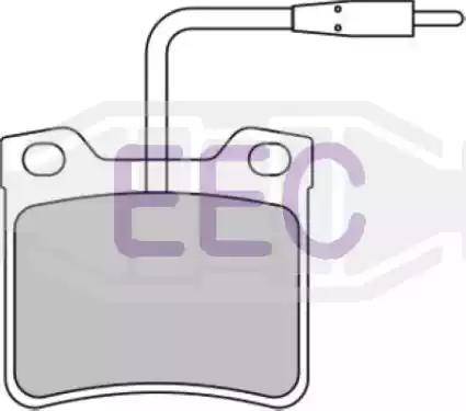 EEC BRP0678 - Brake Pad Set, disc brake autospares.lv