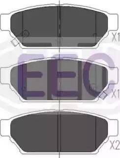 EEC BRP0894 - Brake Pad Set, disc brake autospares.lv