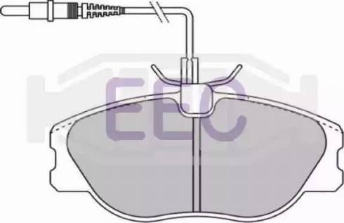 EEC BRP0898 - Brake Pad Set, disc brake autospares.lv