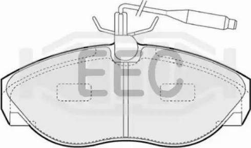 EEC BRP0867 - Brake Pad Set, disc brake autospares.lv