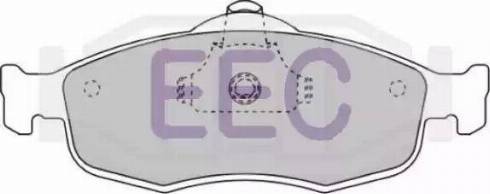 EEC BRP0801 - Brake Pad Set, disc brake autospares.lv
