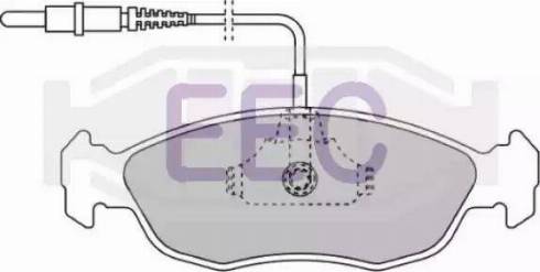 EEC BRP0814 - Brake Pad Set, disc brake autospares.lv