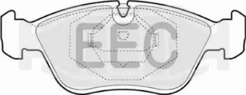 EEC BRP0813 - Brake Pad Set, disc brake autospares.lv