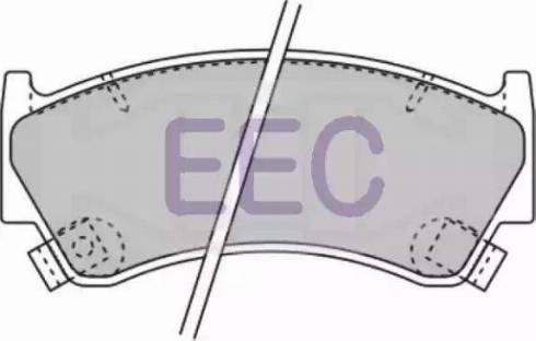 EEC BRP0880 - Brake Pad Set, disc brake autospares.lv