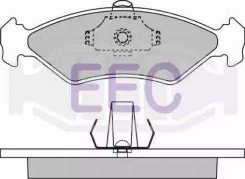 EEC BRP0882 - Brake Pad Set, disc brake autospares.lv