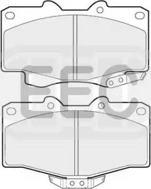 EEC BRP0703 - Brake Pad Set, disc brake autospares.lv