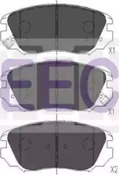 EEC BRP1695 - Brake Pad Set, disc brake autospares.lv