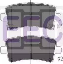 EEC BRP1697 - Brake Pad Set, disc brake autospares.lv