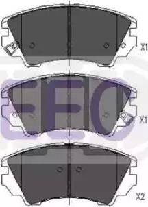 EEC BRP1684 - Brake Pad Set, disc brake autospares.lv