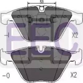 EEC BRP1635 - Brake Pad Set, disc brake autospares.lv