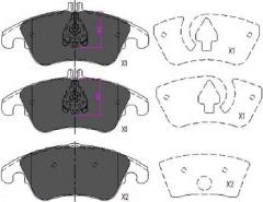 EEC BRP1620 - Brake Pad Set, disc brake autospares.lv