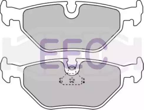 EEC BRP1045 - Brake Pad Set, disc brake autospares.lv