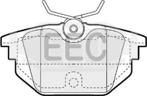 EEC BRP1058 - Brake Pad Set, disc brake autospares.lv