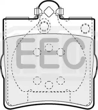 EEC BRP1063 - Brake Pad Set, disc brake autospares.lv