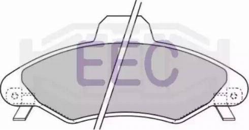 EEC BRP1021 - Brake Pad Set, disc brake autospares.lv