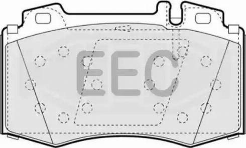 EEC BRP1153 - Brake Pad Set, disc brake autospares.lv