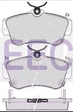 EEC BRP1118 - Brake Pad Set, disc brake autospares.lv