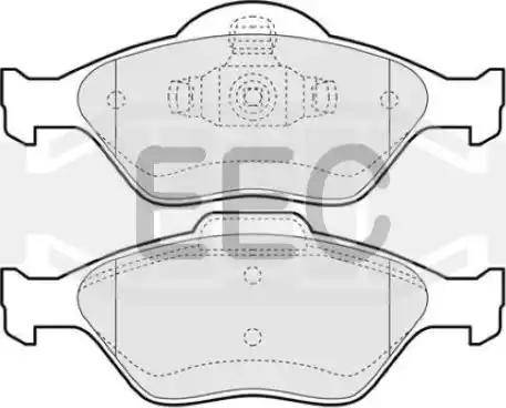 EEC BRP1117 - Brake Pad Set, disc brake autospares.lv