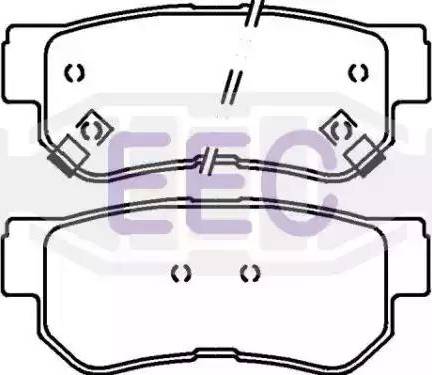 EEC BRP1121 - Brake Pad Set, disc brake autospares.lv