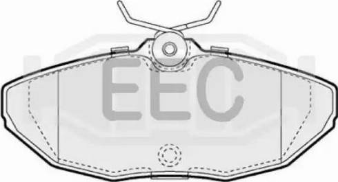 EEC BRP1127 - Brake Pad Set, disc brake autospares.lv