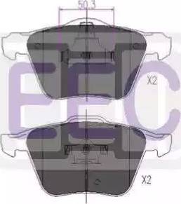 EEC BRP1335 - Brake Pad Set, disc brake autospares.lv