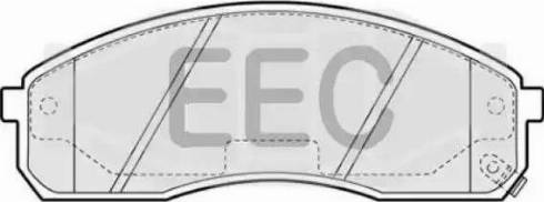 EEC BRP1207 - Brake Pad Set, disc brake autospares.lv